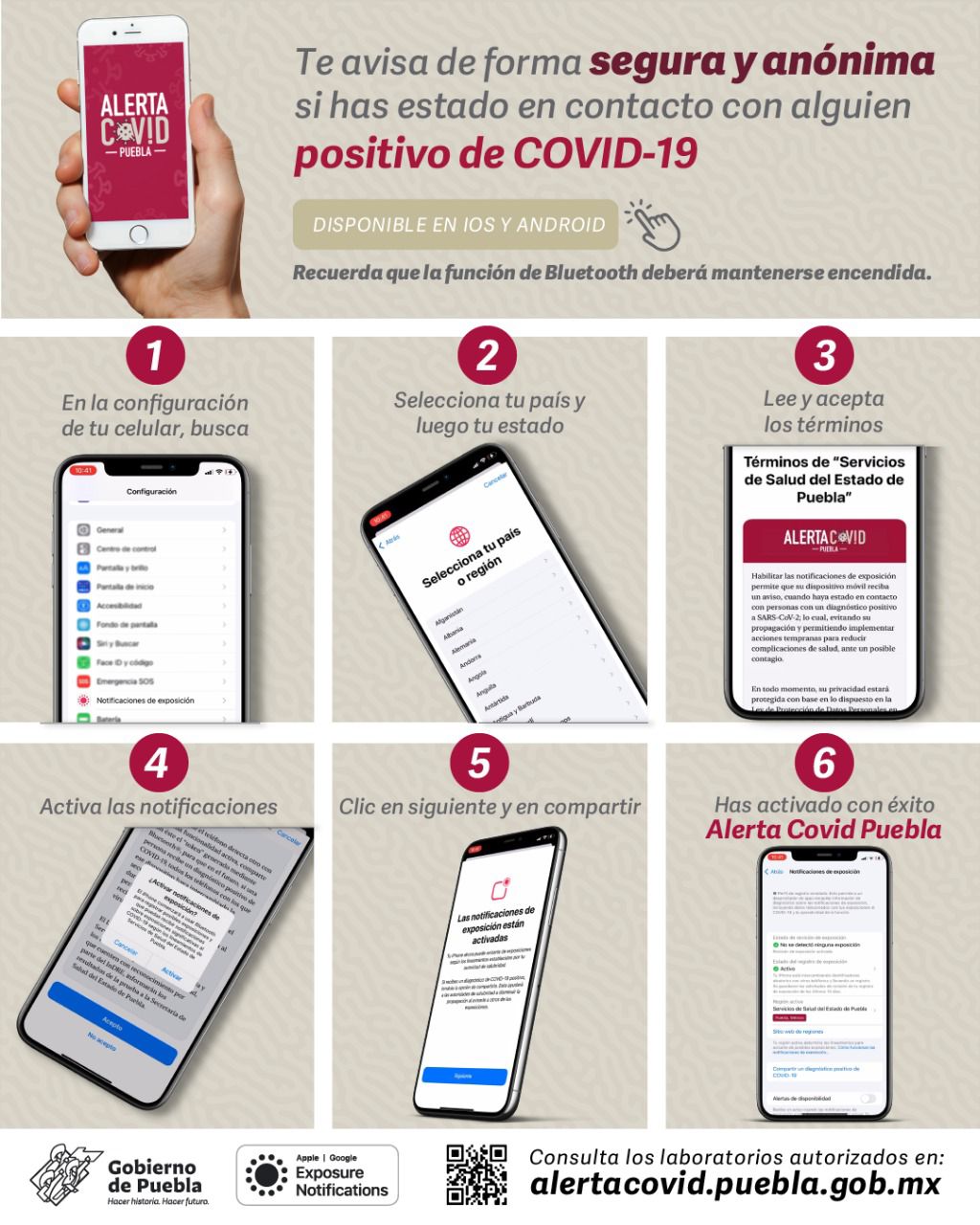 Gobierno de Puebla impulsa ampliación para prevenir contagios Covid-19, es gratuita