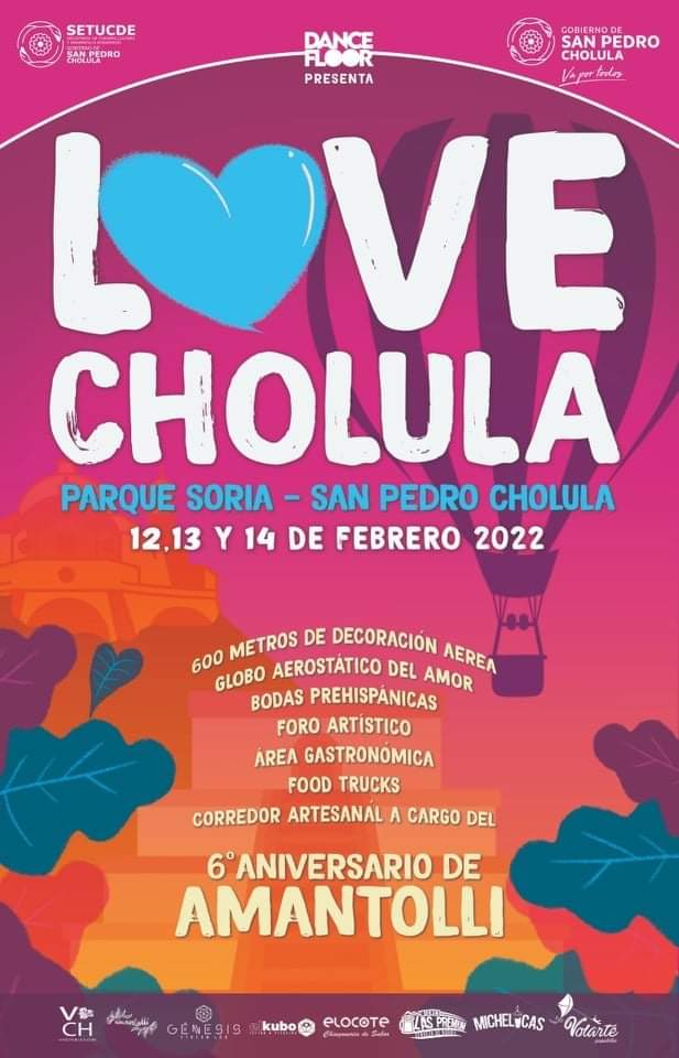 Todo preparado para llevar a cabo Cholula Love