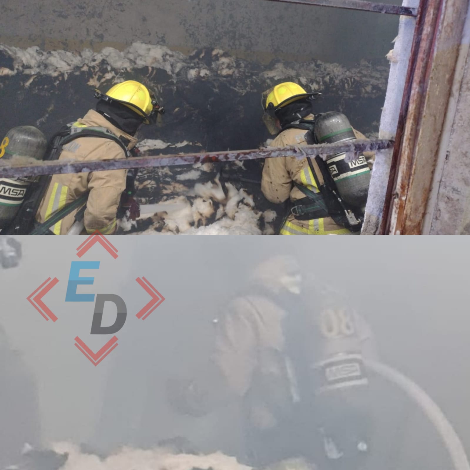 Arde fábrica textil en la colonia Resurgimiento