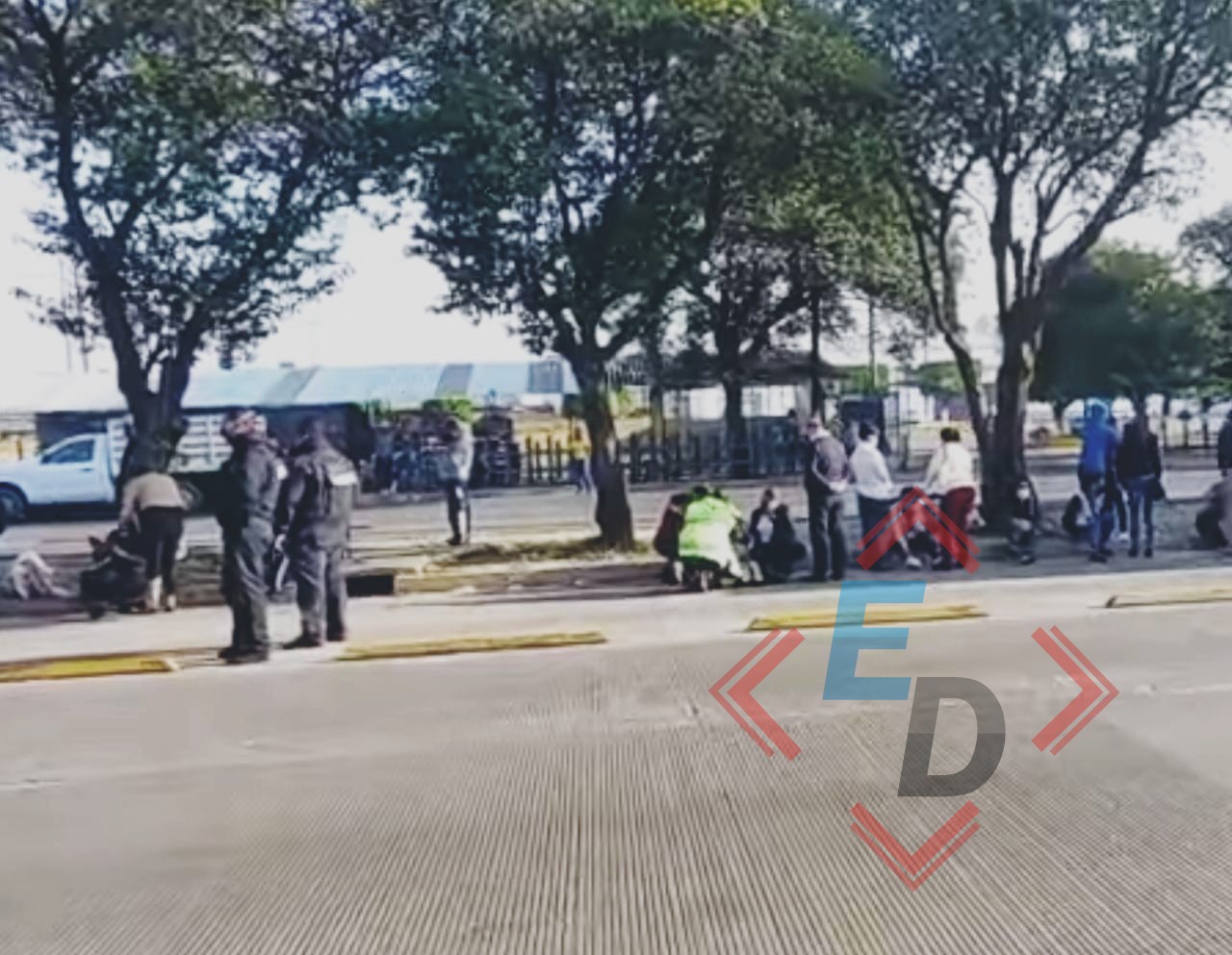 14 pasajeros lesionados tras choque de un camión Flecha Verde contra un árbol en el Bulevar Norte