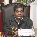 Basureros en mal estado en el Centro Histórico de Puebla