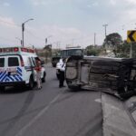 Colapsa piso de una bodega en desuso y lesiona a un hombre en San Pedro Cholula