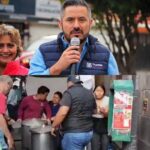 Evacuan a habitantes del Centro de Atlixco por fuerte incendio en una tienda de telas