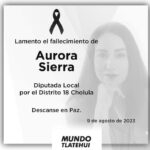 Adiós a Aurora Sierra impulsora de leyes en pro de las mujeres
