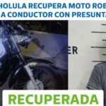 Hombre se salva de milagro tras accidentarse abordo de su motocicleta en Atlixco