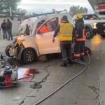 Persecución policial termina con varios autos volcados en San Andrés Azumiatla
