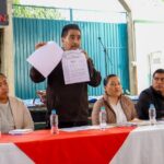 Karina Pérez Popoca refuerza labor social con entrega de despensas en el Distrito 10
