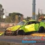 Motociclista muere tras choque en Vía Atlixcáyotl; presuntamente circulaba a exceso velocidad y en sentido contrario