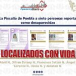 Fiscalía de Puebla localiza a siete personas reportadas como desaparecidas; todas fueron halladas con vida