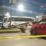 Semáforos de la Avenida Juárez siguen sin operar tras festejos de poblanos por la victoria de México