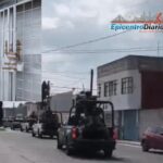 Movilización en el Centro Histórico de Puebla tras la muerte de un policía auxiliar en una sucursal de MacroPay
