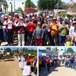 Isabel Fernández entrega la primera casa construida con huacales en San Andrés Cholula